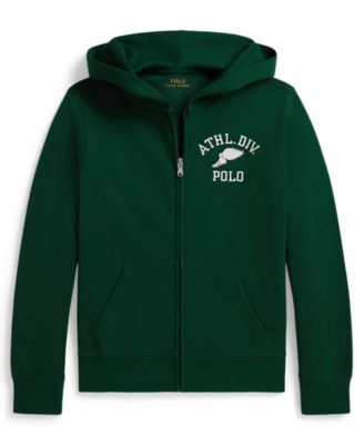 Boys' 8-20 Logo Double-Knit Full-Zip Hoodie