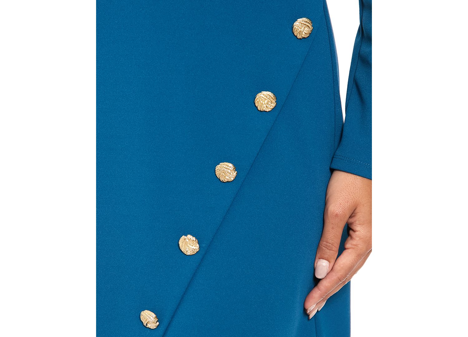 Women's Crewneck Long-Sleeve A-Line Dress