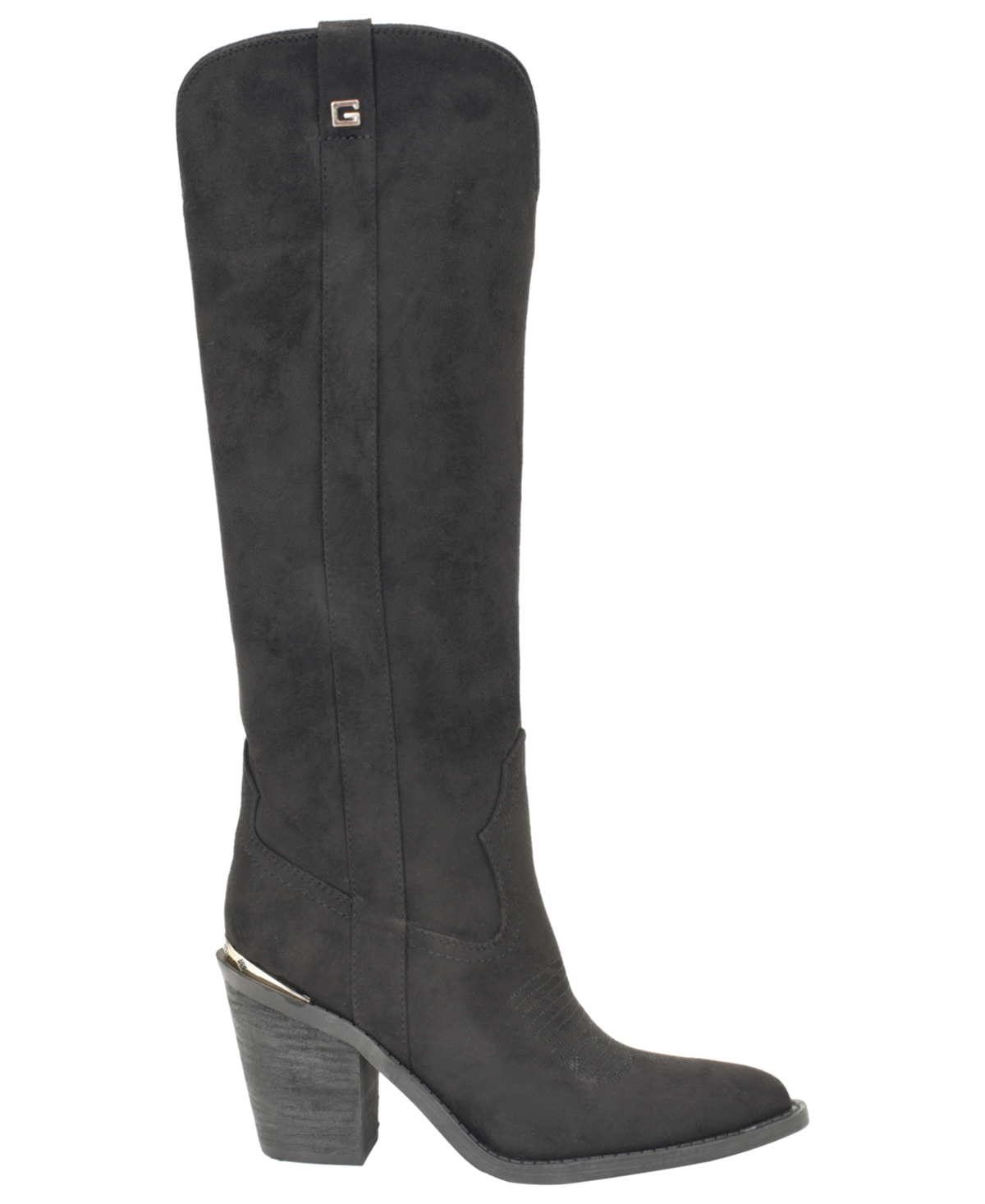 Guess Women's Sashon Knee-High Topstitched Western Boots
