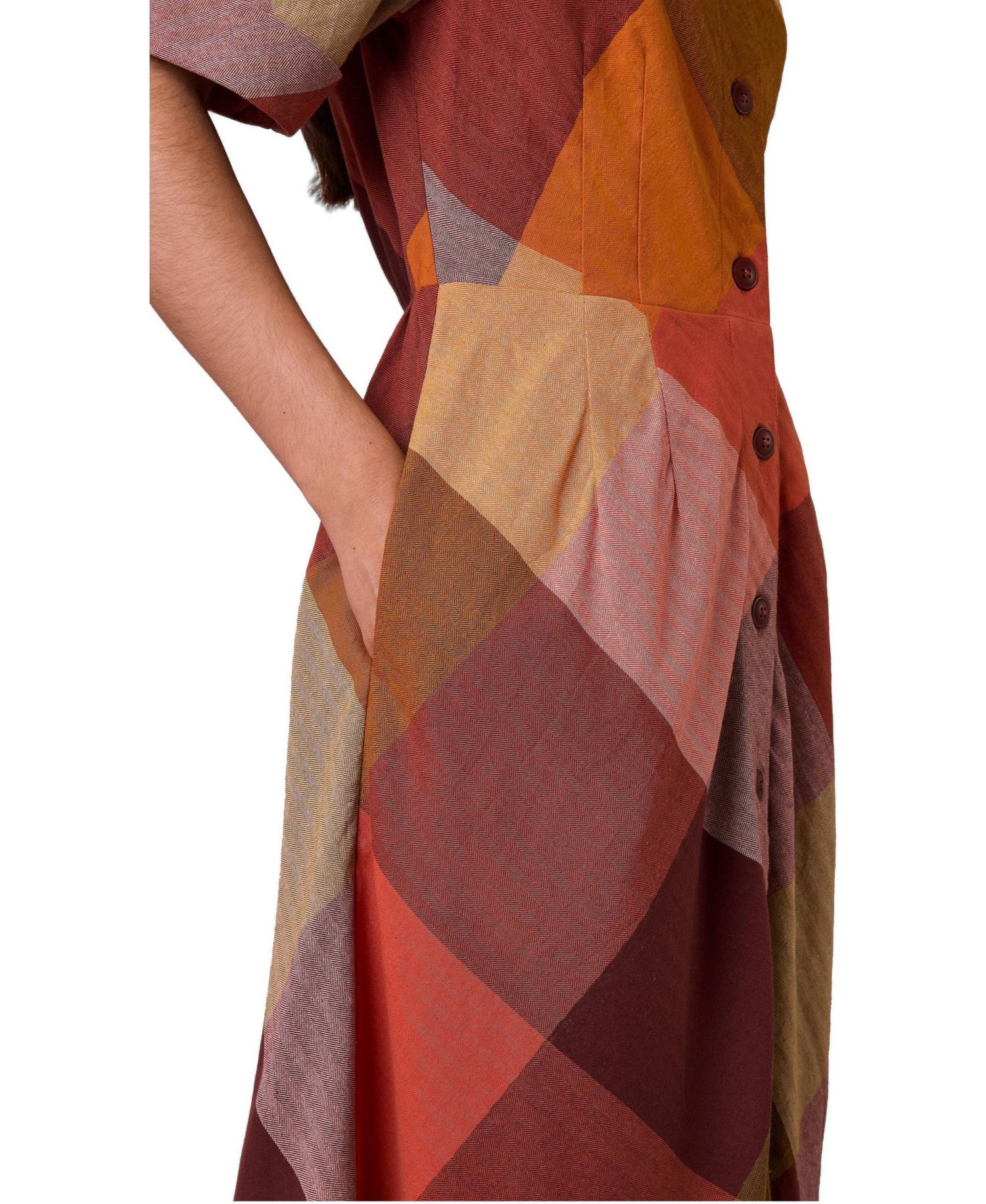 Women's Bias-Cut Cotton Midi Dress