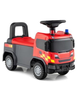 Kids Ride-On Truck Toy with Steering Wheel, Lights and Music