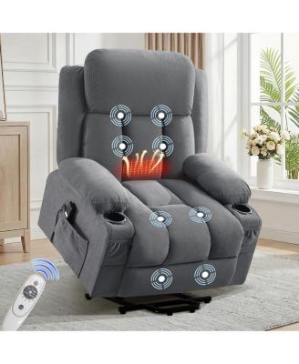  Power Lift Recliner Chair with Heat, Massage, and USB Port