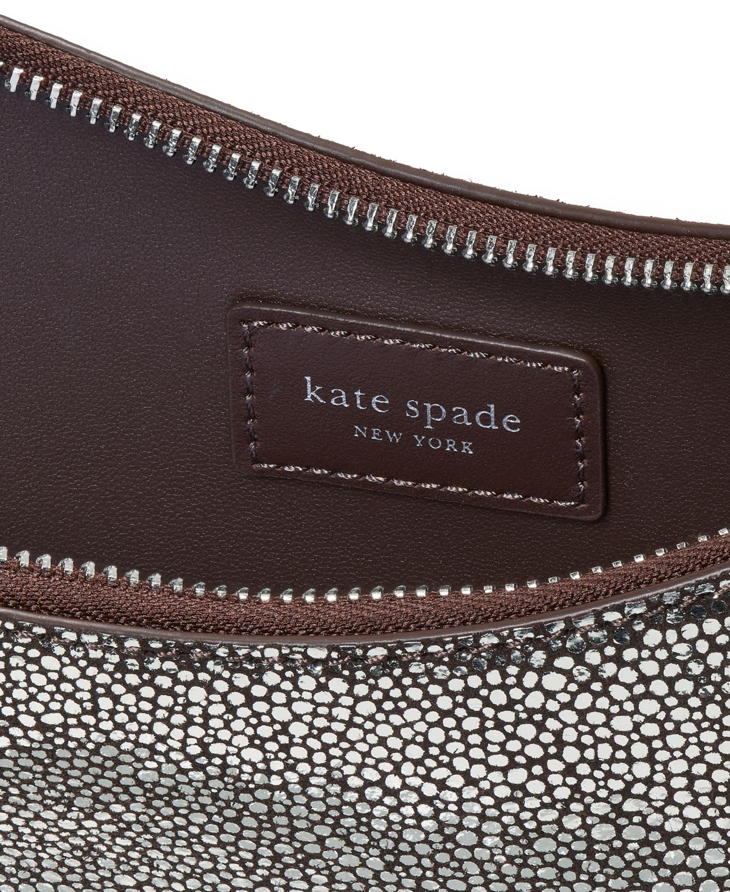 Metallic Dot Printed Small Shoulder Handbag