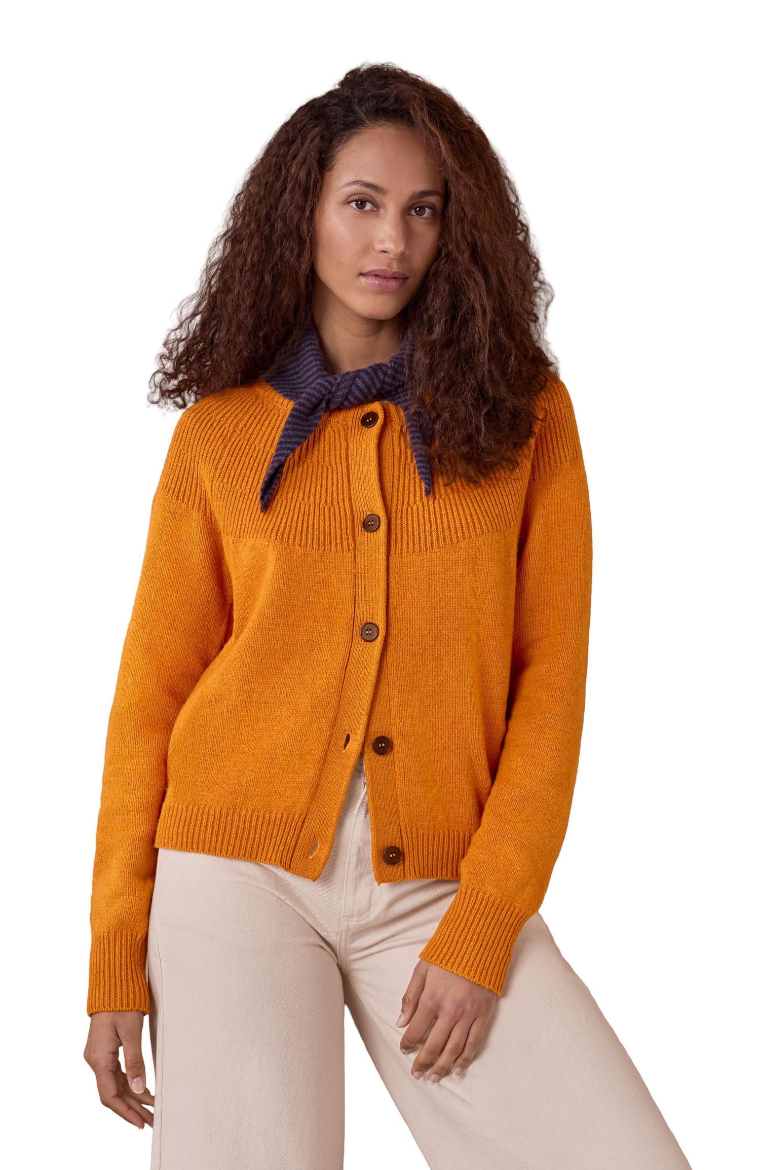 Women's Textured Yoke Sweater
