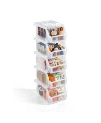 Extra Small Open Front Stackable Kitchen Storage Bin - Pantry and Cabinet Organizer