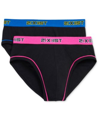2(x)ist Herren Slip 3er-Pack – Essential Cotton No Show, Nahtlose Passform, 100% Gekämmte Baumwolle