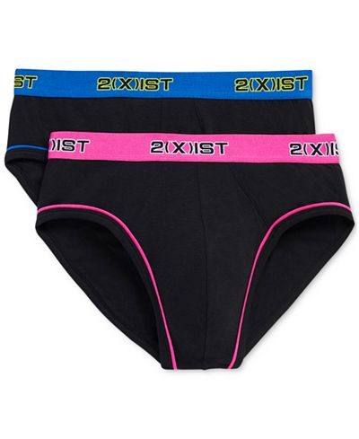 2(x)ist Men's 2-Pk. Performance No-Show Briefs