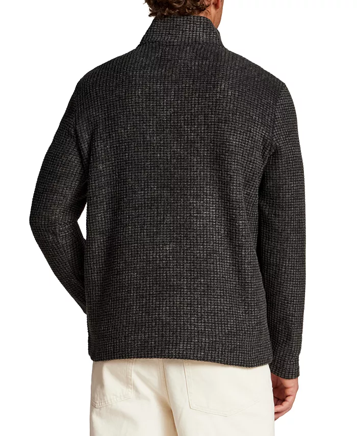 Men's Terry Grid Fleece Quarter-Zip Sweater - thumbnail 5