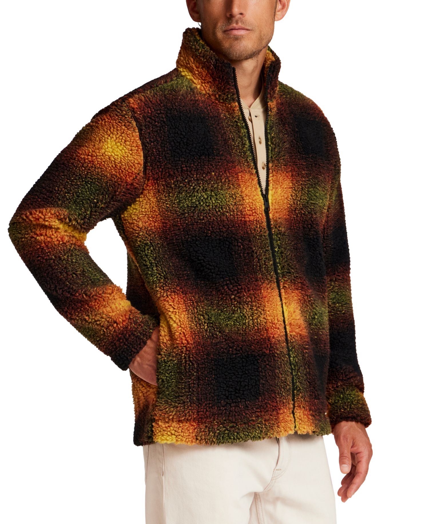 Men's Print Berber Fleece Jacket