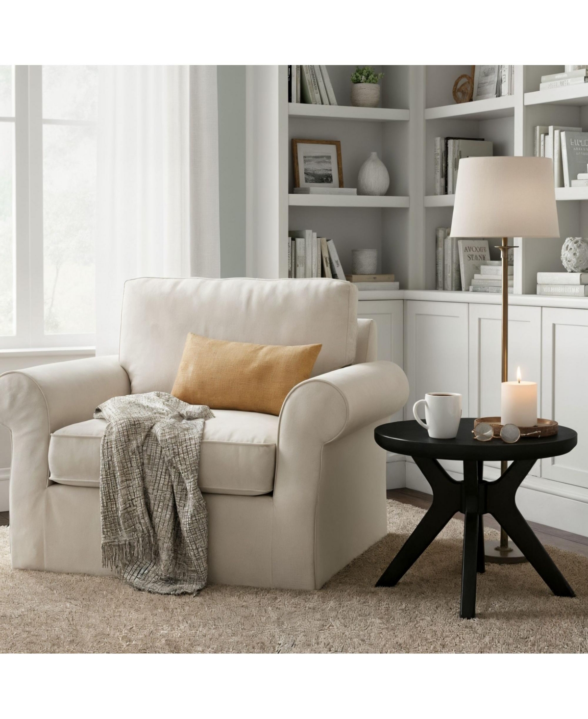 Sunset Living Furniture Cross Leg Round Side Table