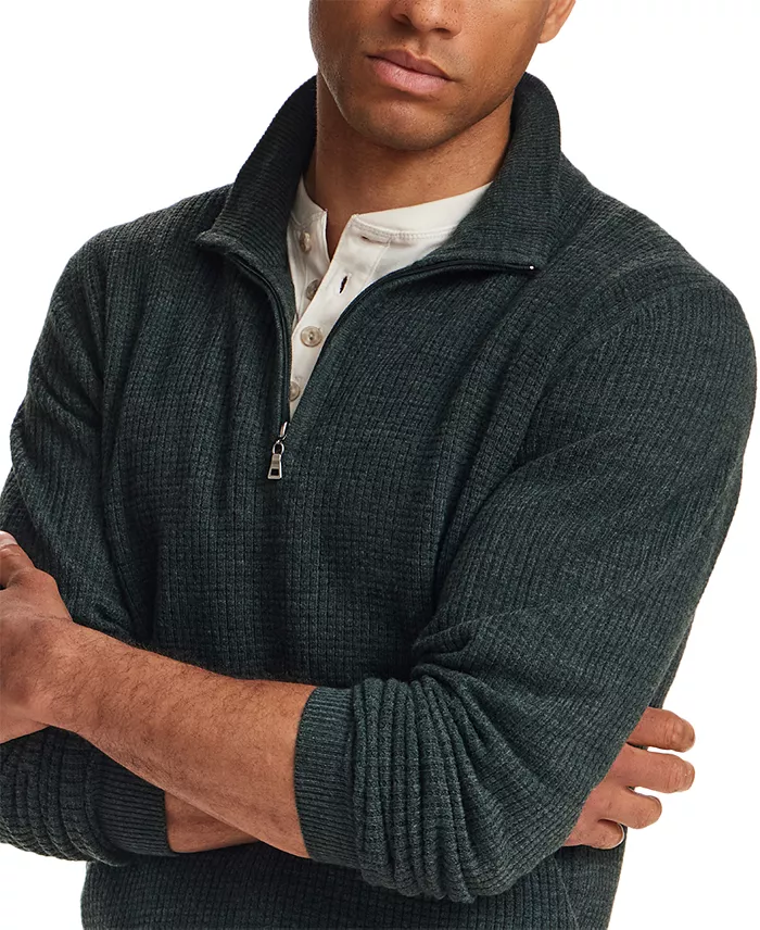 Men's Soft Touch All Over Texture Quarter-Zip Sweater - thumbnail 8