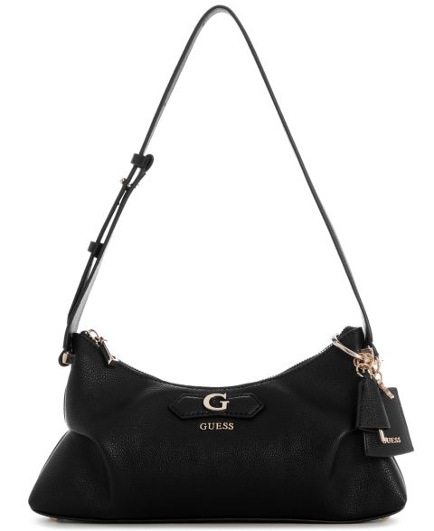 Женская сумка GUESS Suzy Medium Shoulder Handbag, цвет: Чёрный