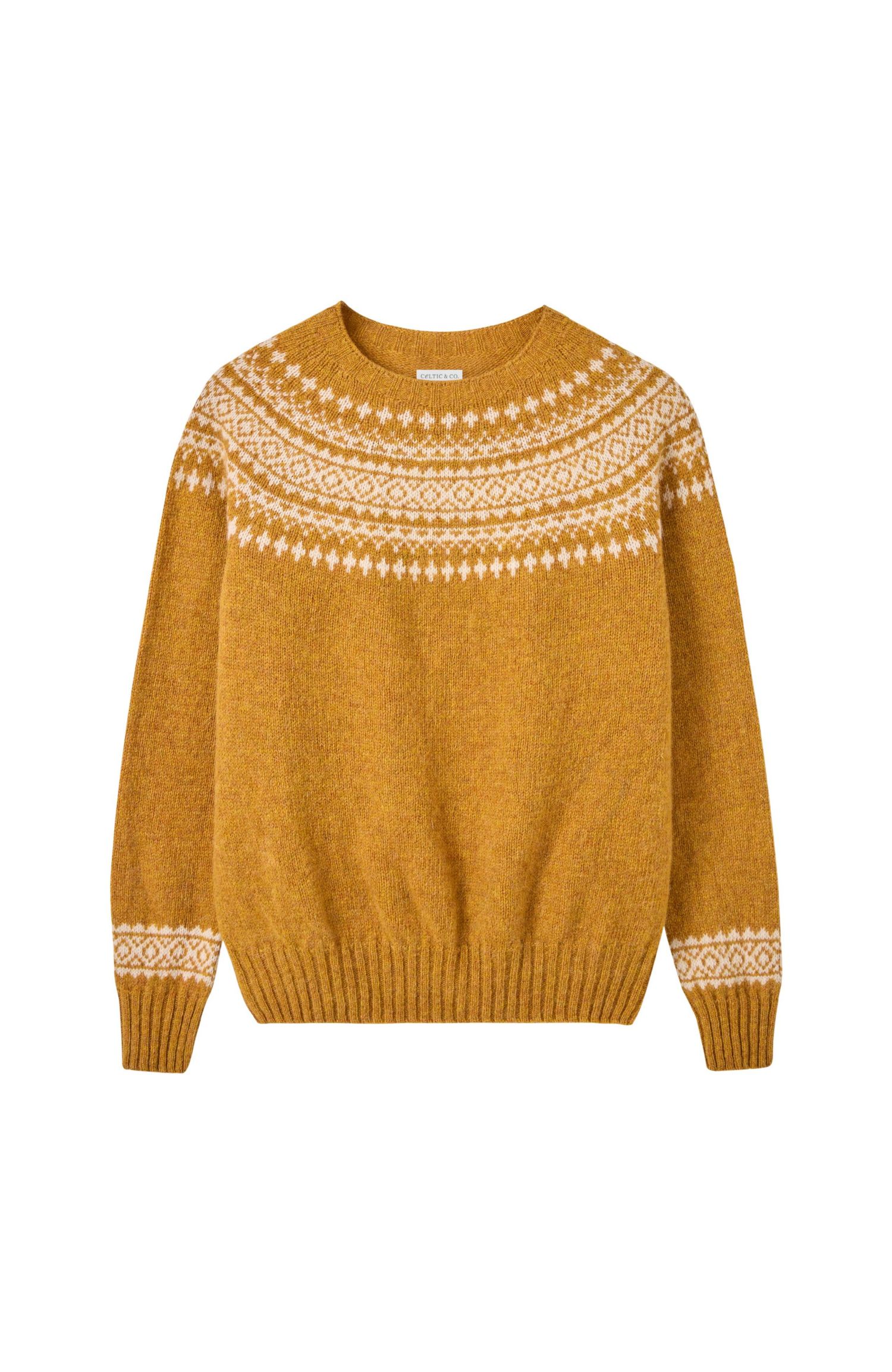 Women's Highlands Fair Isle Slim-fit Crew Neck Sweater