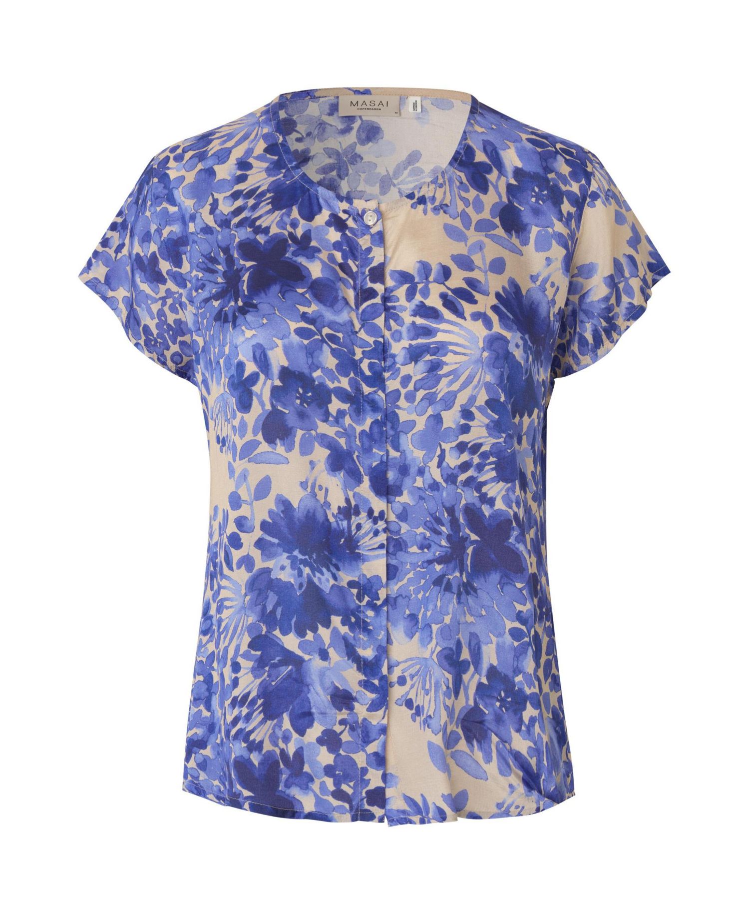 Women's Mala Floral Short-Sleeve Pull-On Blouse