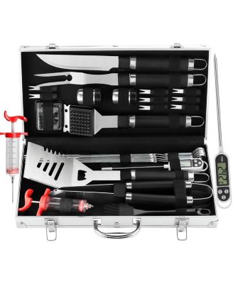 BBQ Grill Tools Set with Meat Injector