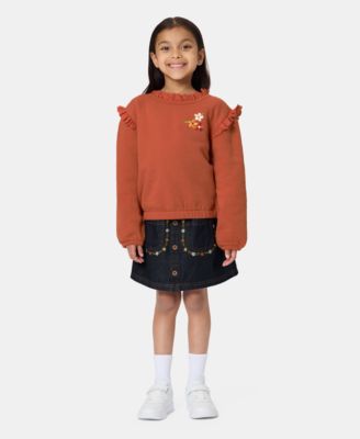 Toddler Girls' 2T-5T Long-Sleeve Top and Skirt, 2-Piece Set