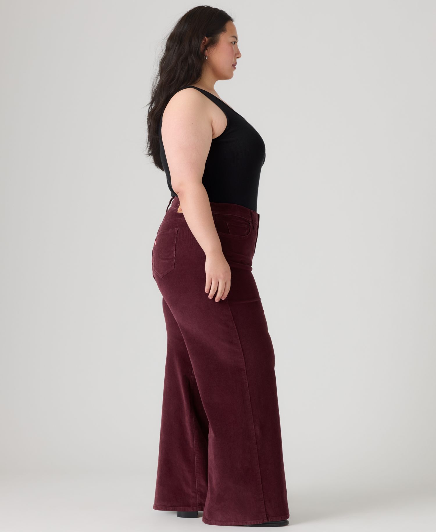Plus Size Mid Rise 318 Shaping Wide-Leg Jeans