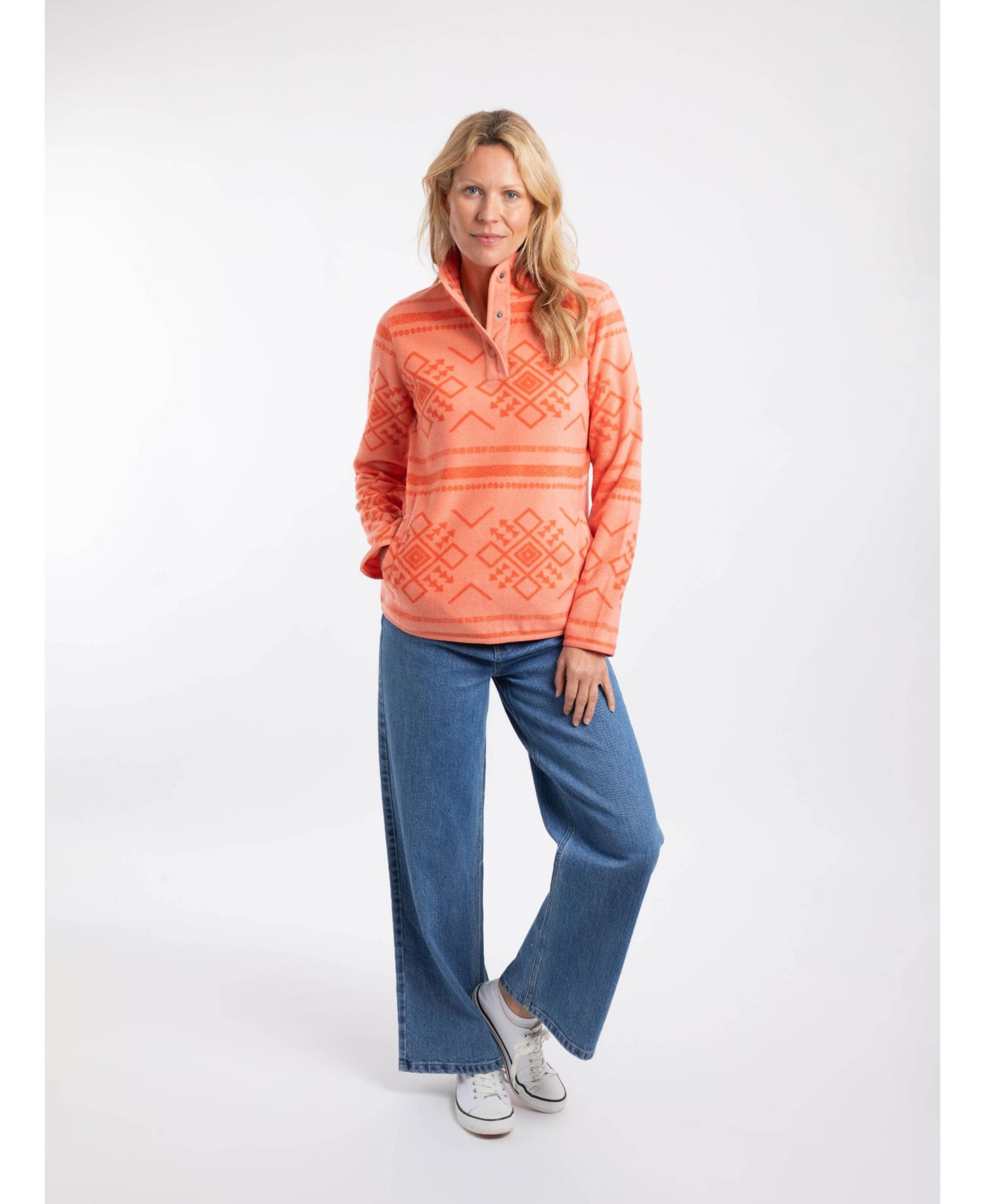 Women's Amy Microfleece Long-Sleeve Mock-Neck Sweatshirt