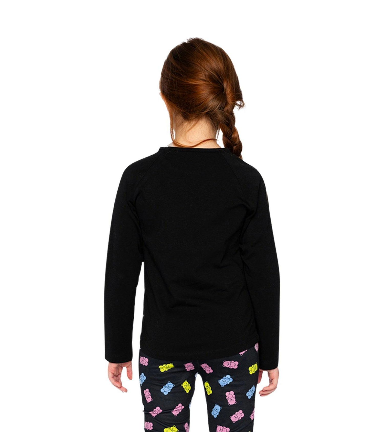 Little and Big Girl Raglan Cotton T-Shirt