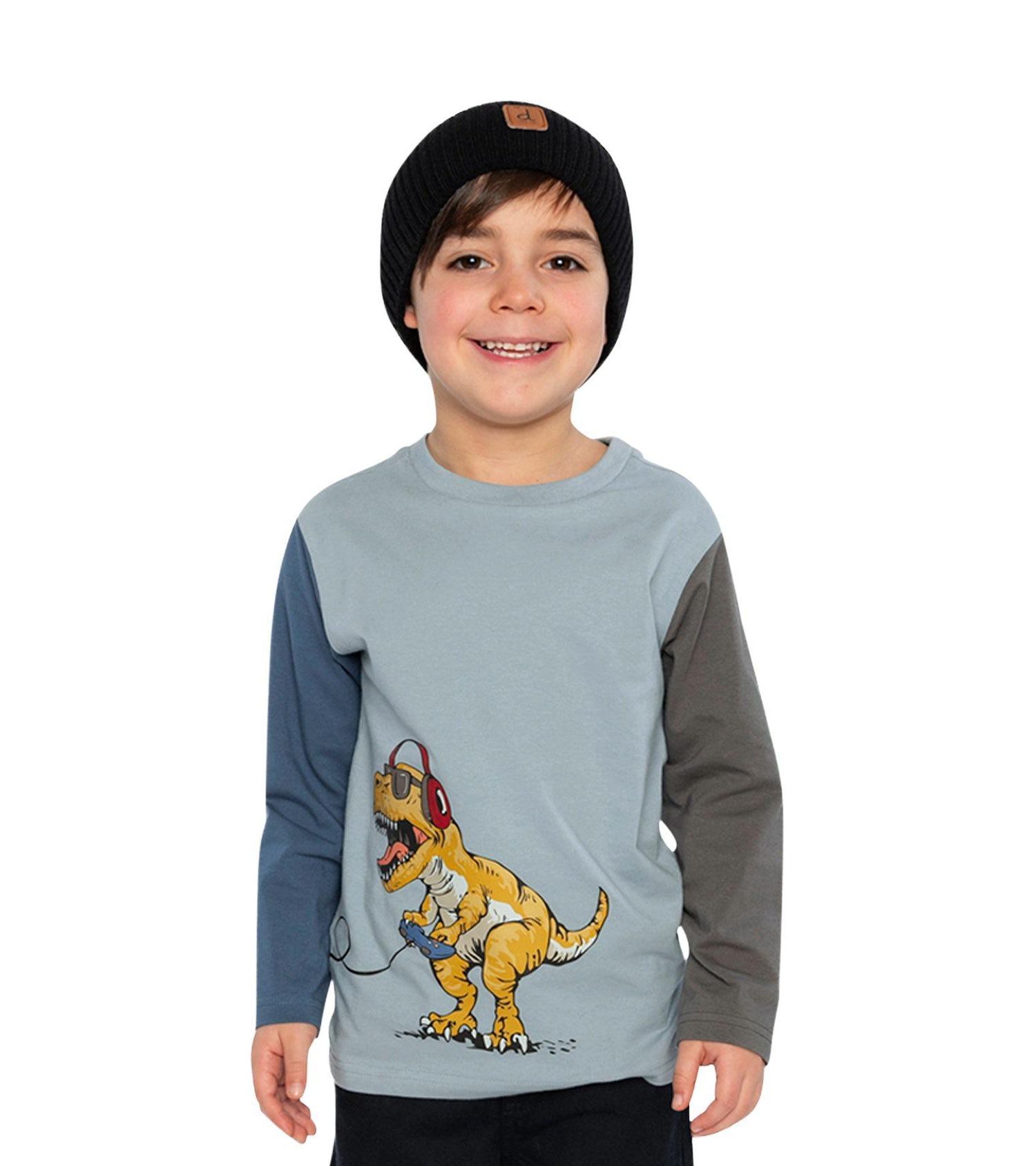 Little Boys Long Sleeve Cotton T-Shirt