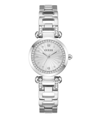 Women's Quartz Silver-Tone Stainless Steel Watch 30mm