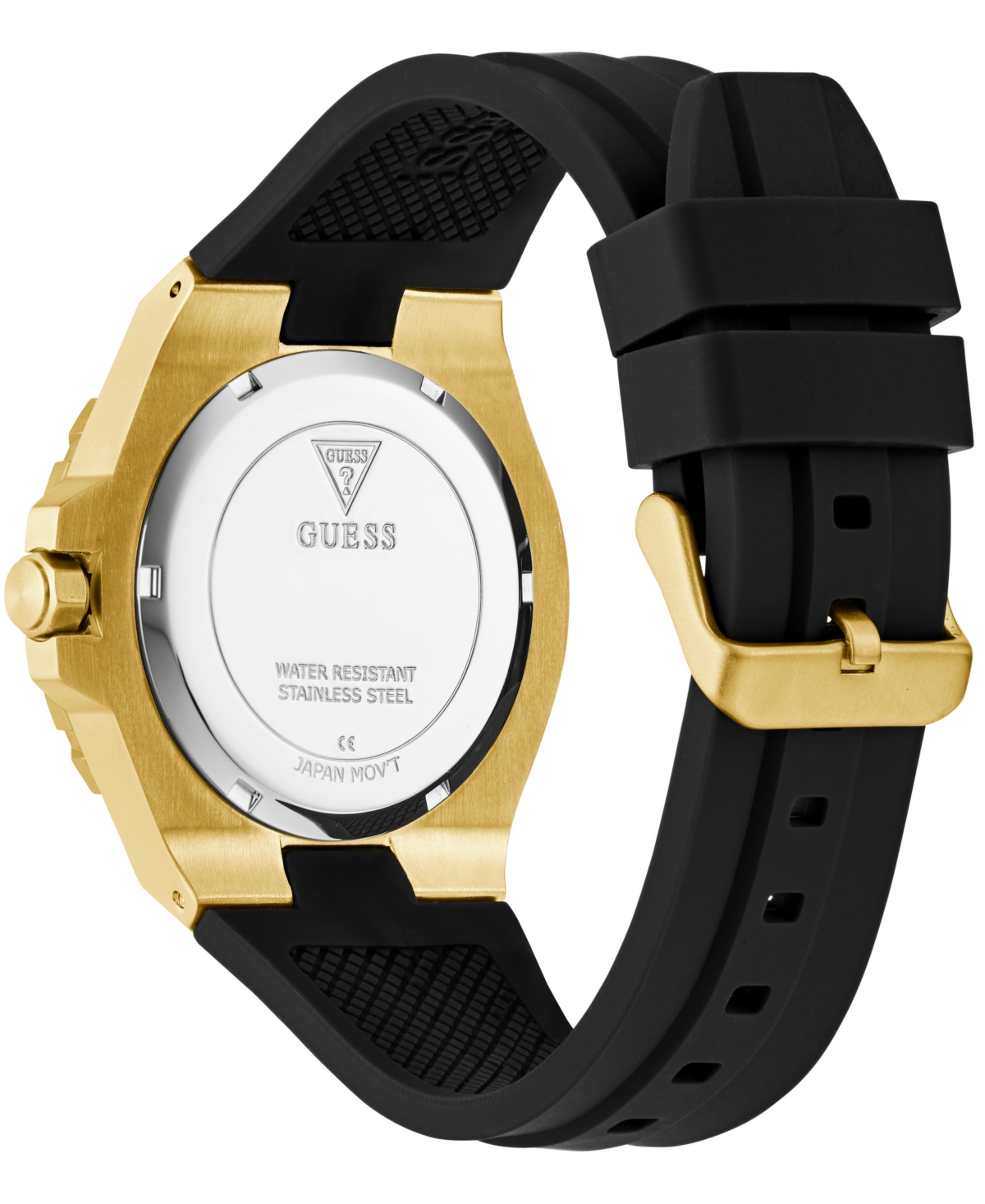 Guess Men's Quartz Silicone Watch 44mm