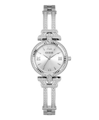 Women's Quartz Silver-Tone Stainless Steel Watch 28mm
