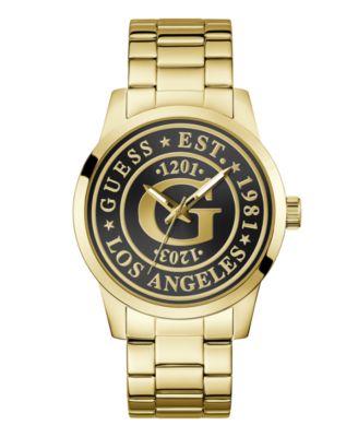 Men's Quartz Gold-Tone Stainless Steel Watch 44mm