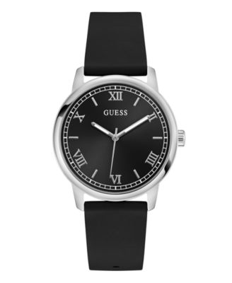 Men's Quartz Black Silicone Watch 40mm