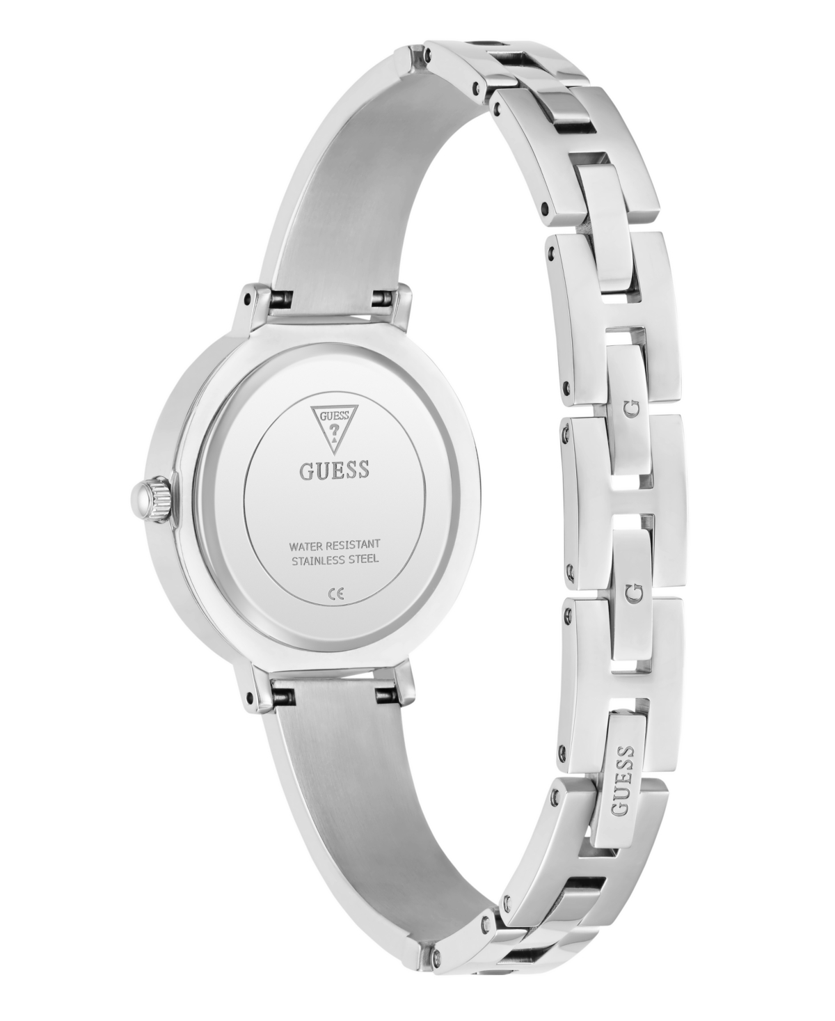 Guess Women's Quartz Silver-Tone Stainless Steel Watch 30mm