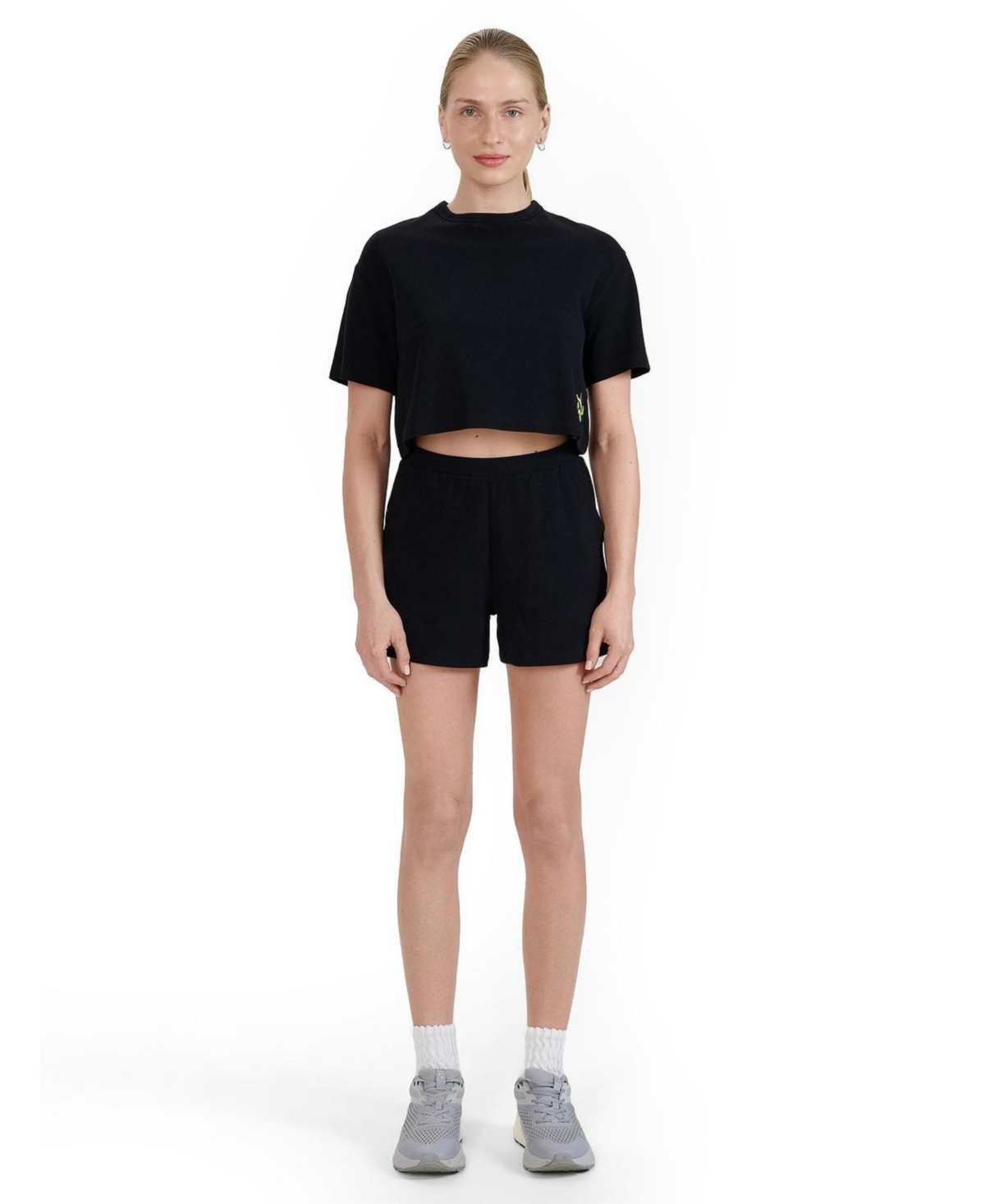 4F Women's Waffle Knit Short Sweatpants Regular Fit