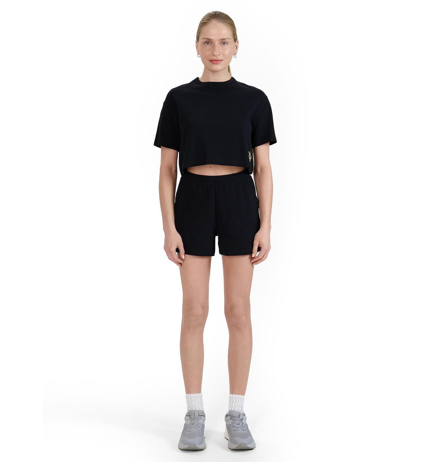 Women's Waffle Knit Short Sweatpants Regular Fit