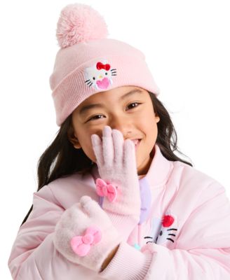 Toddler & Little Girls' Beanie and Gloves, 2-Piece Set