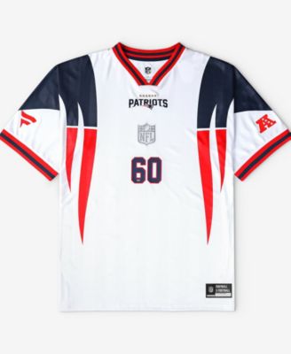 Men's White New England Patriots Football x Football V-Neck Fan Jersey