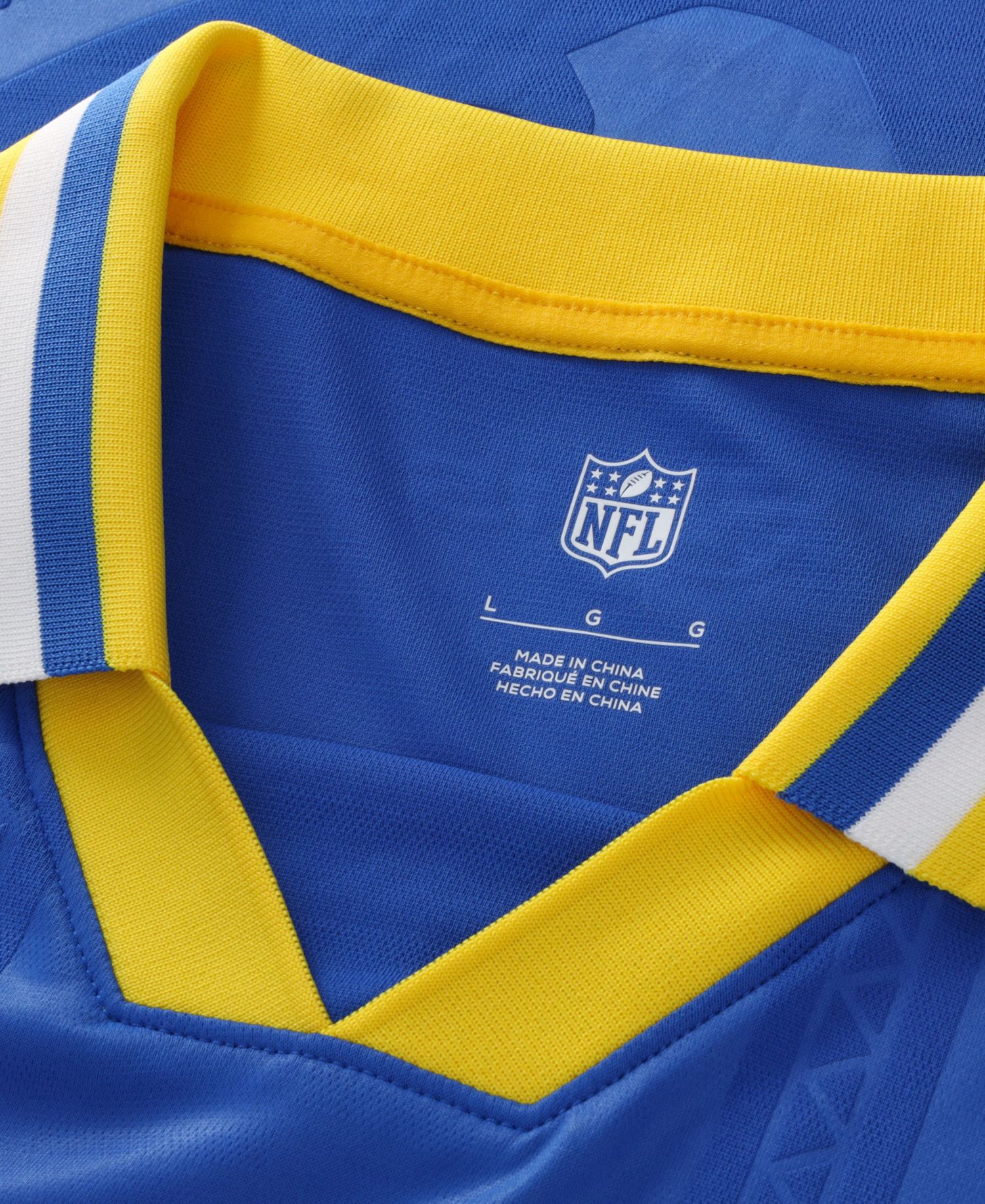 Big Boys and Girls Royal Los Angeles Rams Football x Football Collared Fan Jersey