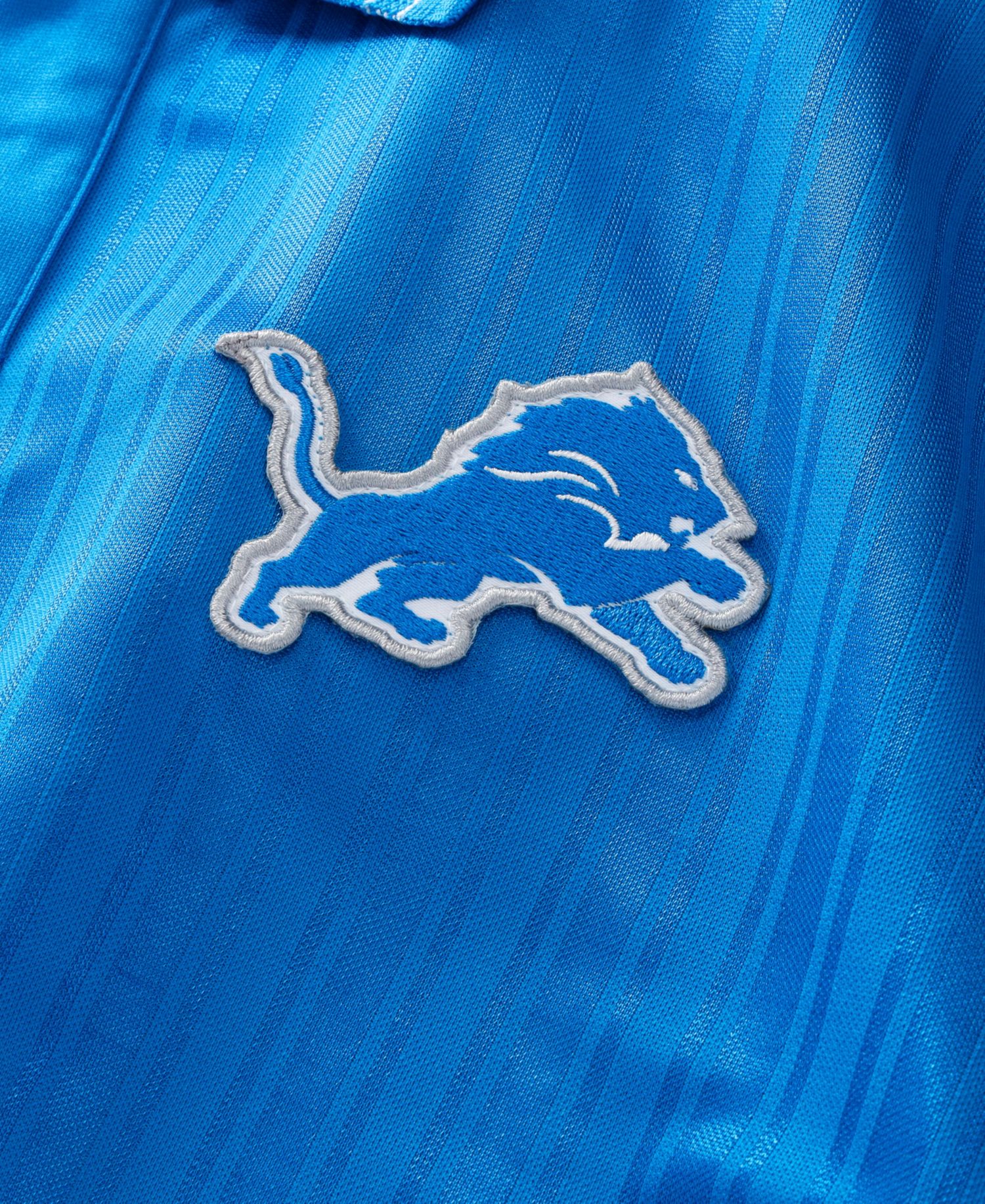 Big Boys and Girls Blue Detroit Lions Football x Football Collared Fan Jersey