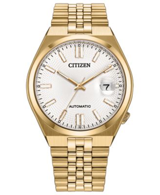 Men's Automatic Tsuyosa Gold-Tone Stainless Steel Bracelet Watch 40mm