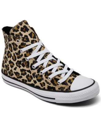 Big Girls Chuck Taylor All Star Leopard Print High Top Lifestyle Sneakers from Finish Line