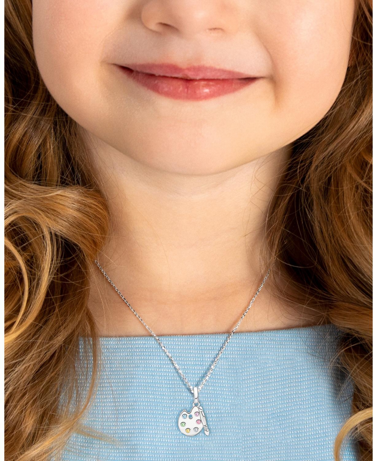 Tiny Blessings Sterling Silver Little Artist Necklace