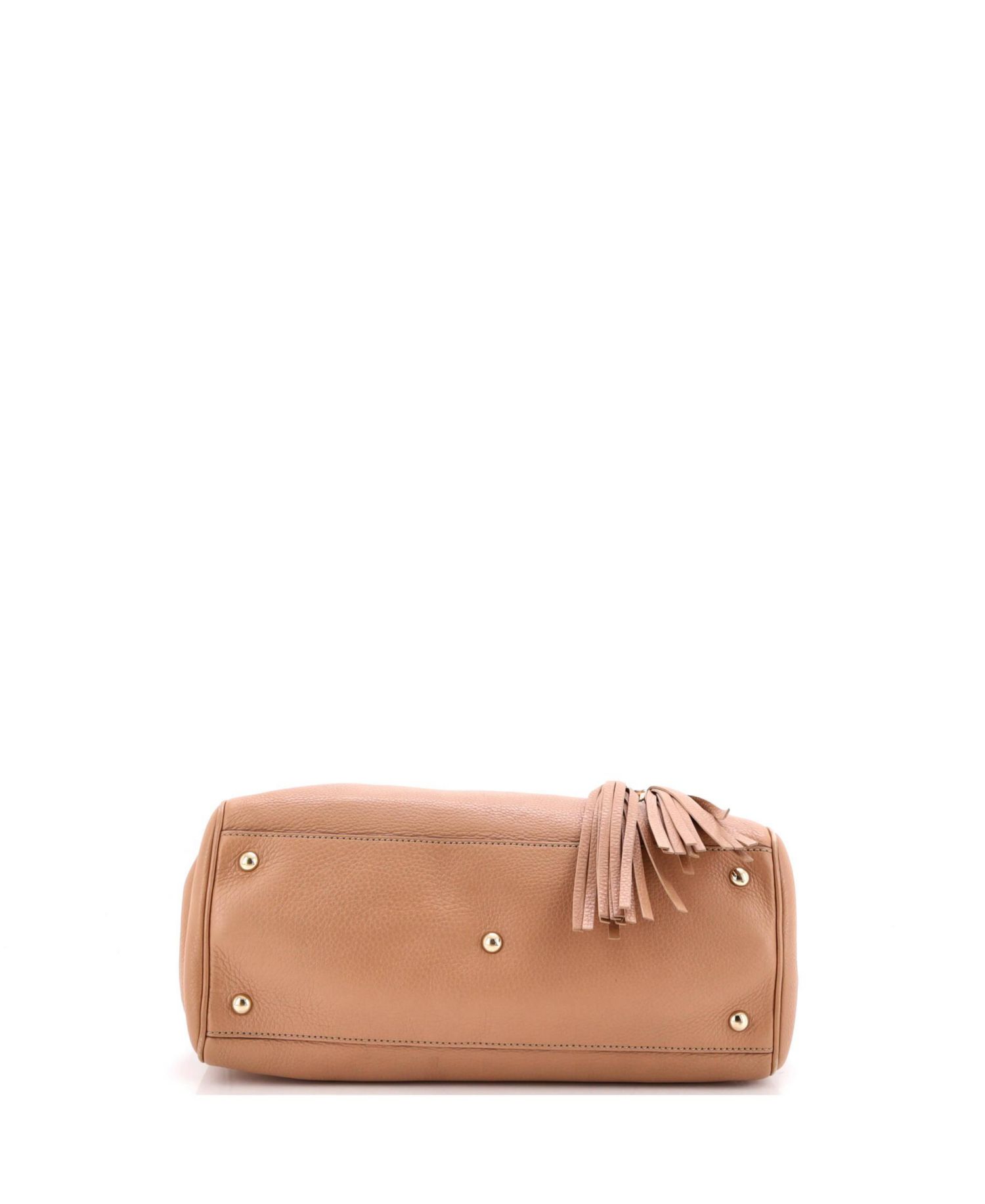 Medium Bamboo Shopper Tote Leather