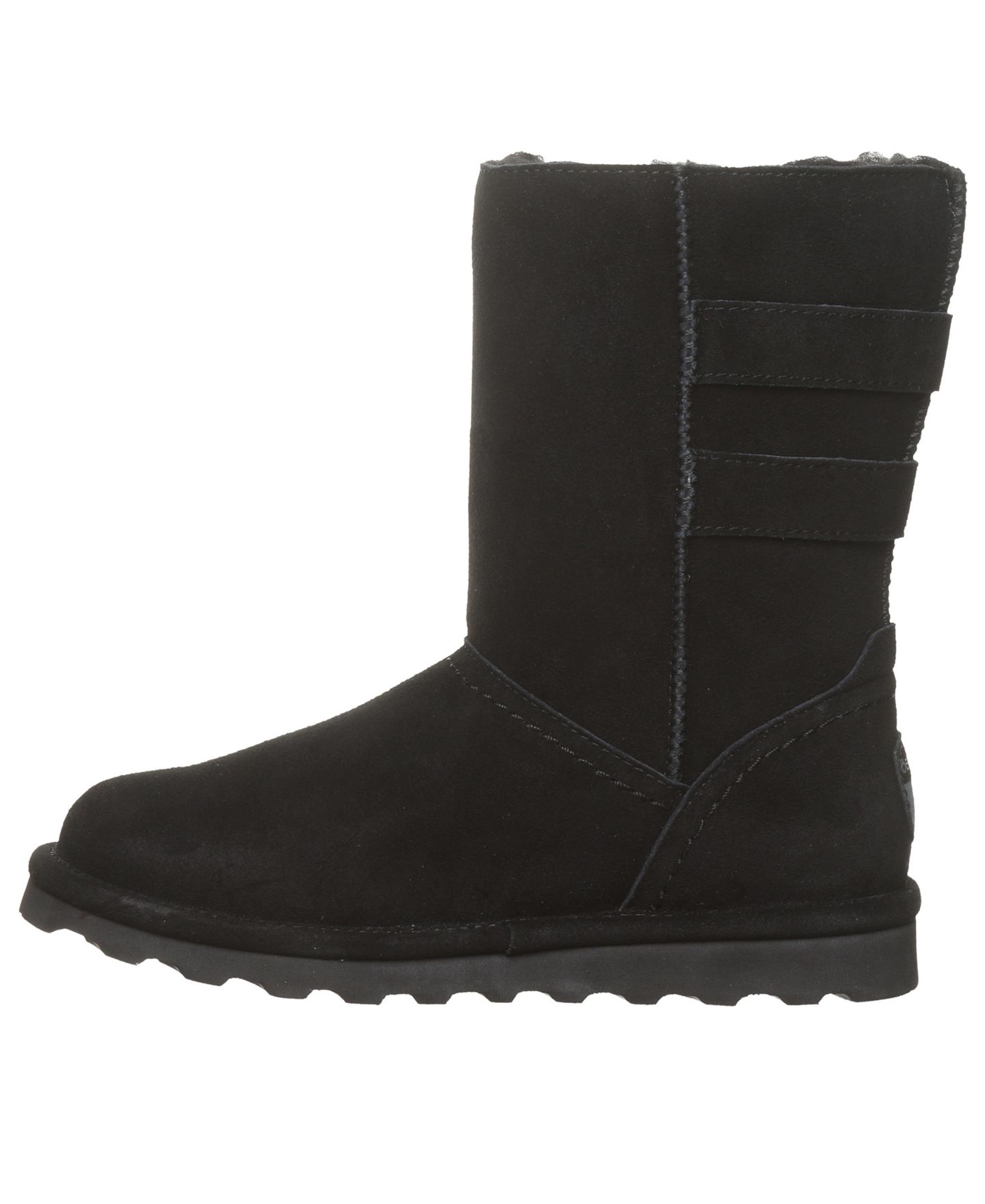 Женские ботинки BEARPAW Aurelia Suede Winter Round Toe, цвет: Чёрный — фото 7
