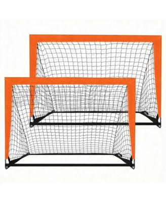 2 Pack Portable Soccer Goals Pop Up Indoor Outdoor Foryard 4' X 3