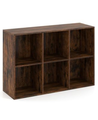 Modern 6-Cube Bookcase with Anti-Tipping Kits for Bedroom Living Room