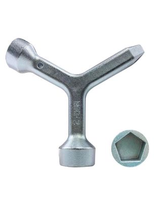 Utility meter cabinet key triangular wrench