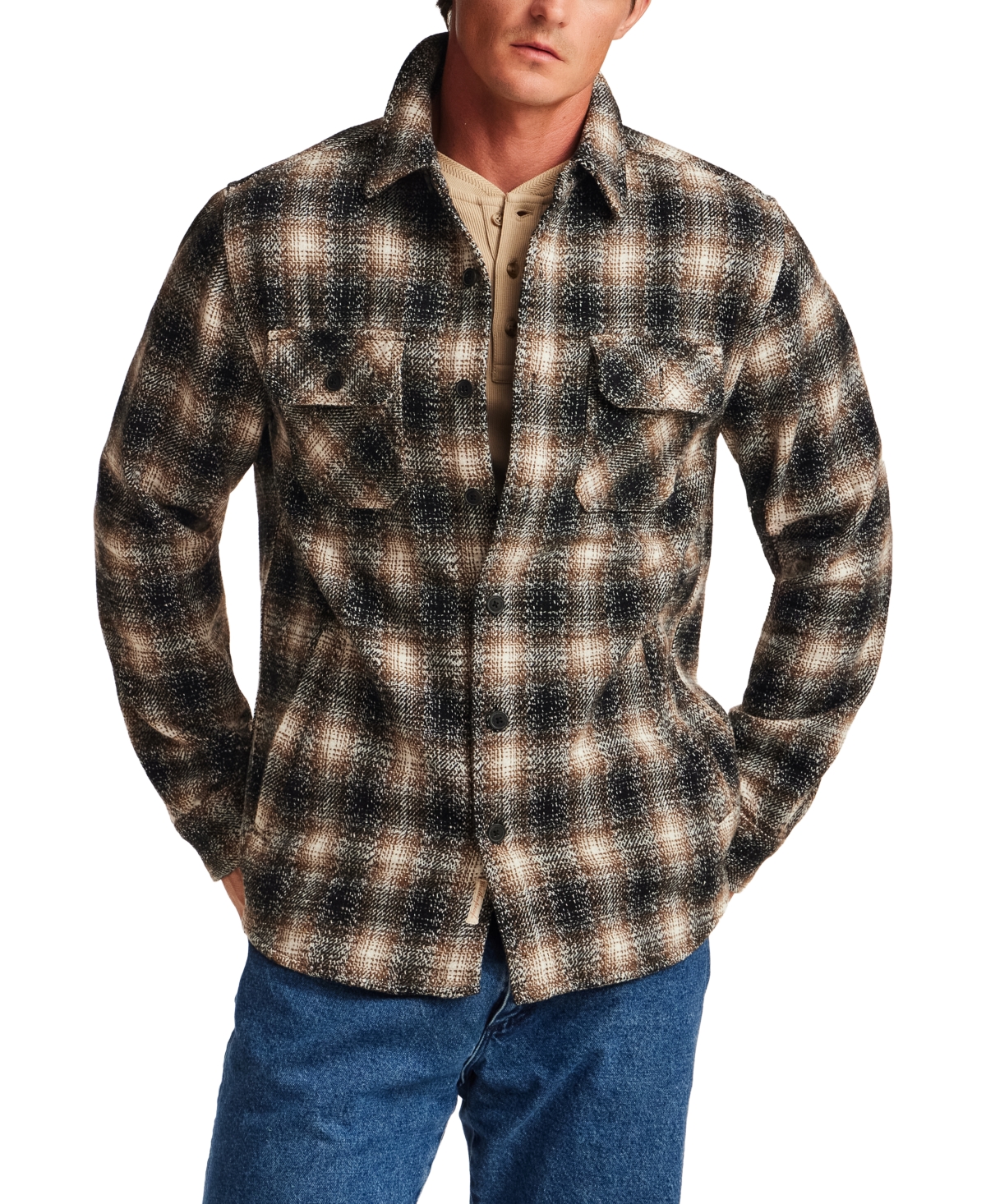 Weatherproof Vintage Brushed Unlined Shirt Jacket