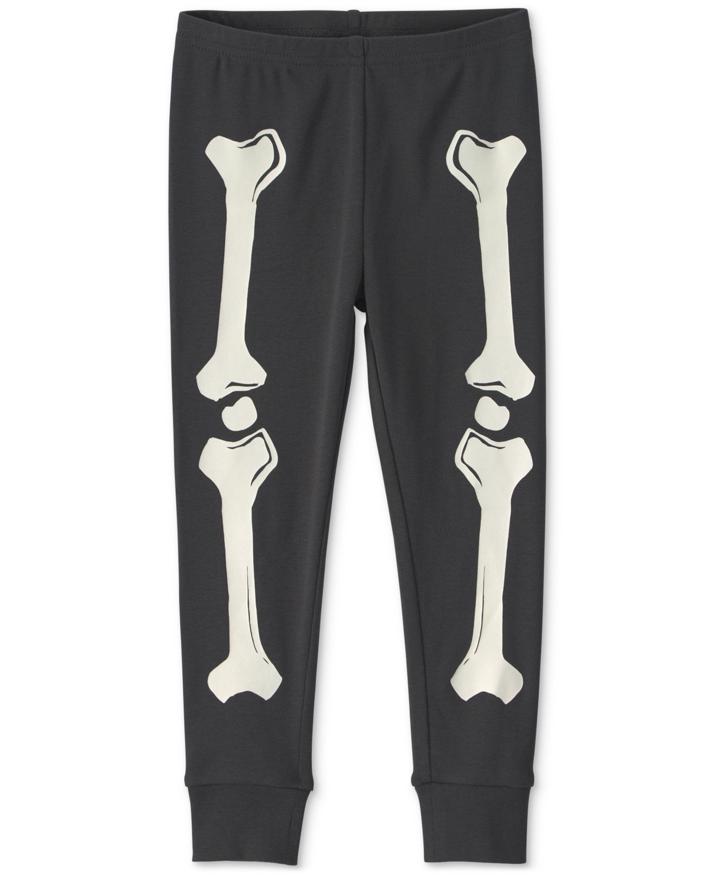 Детские пижамы Carter's Toddler Boys' and Girls' 2T-5T Halloween Glow in the Dark Skeleton Cotton Snug-Fit Pajama, 2-Piece Set, цвет: Чёрный — фото 4