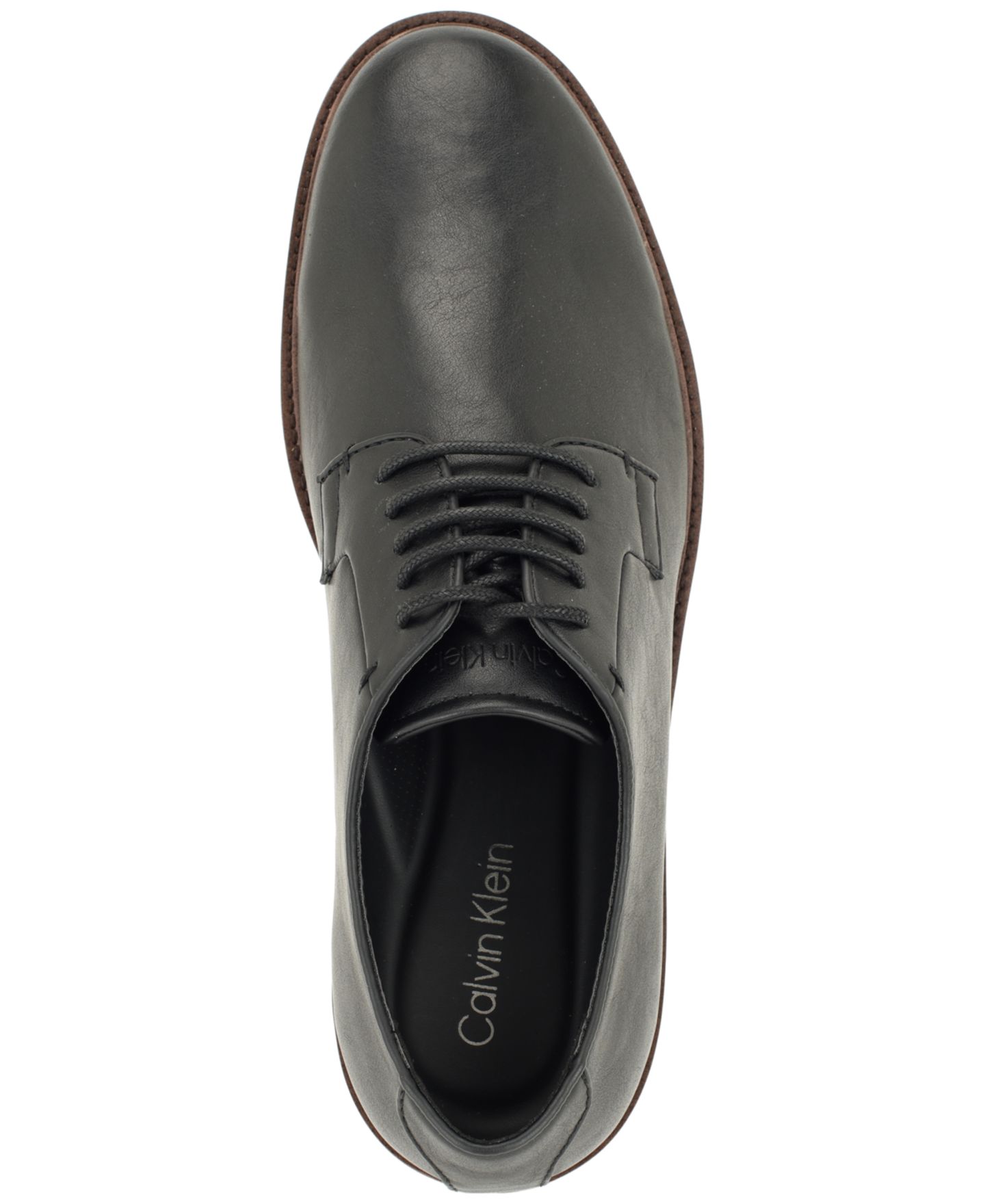 Обувь Calvin Klein Men's Torrean Casual Derby Shoes, цвет: Чёрный — фото 4