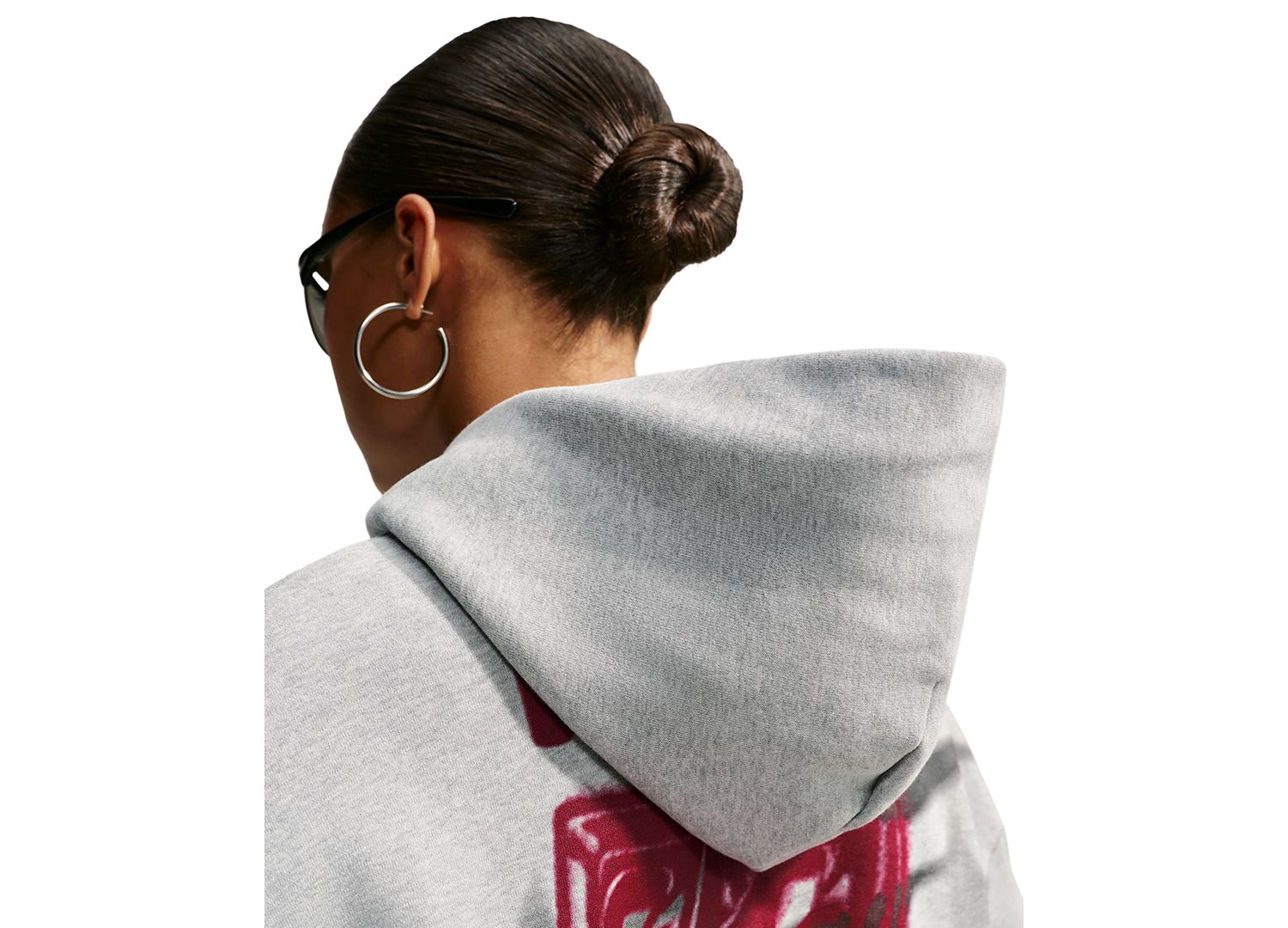 Women's Studio Fleece Cropped Oversized Pull-On Hoodie