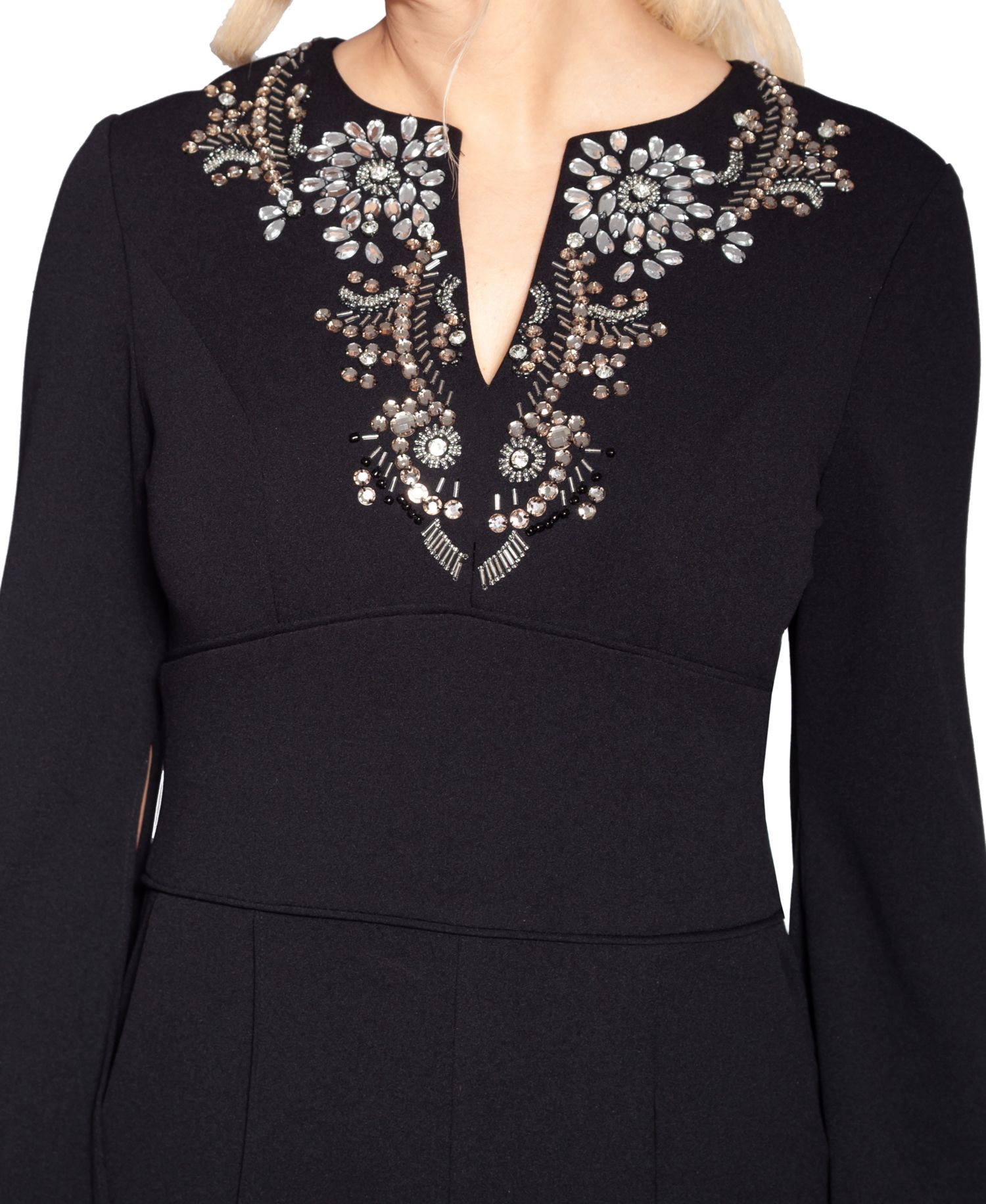 Women's V-Neck Flare-Sleeve Jumpsuit
