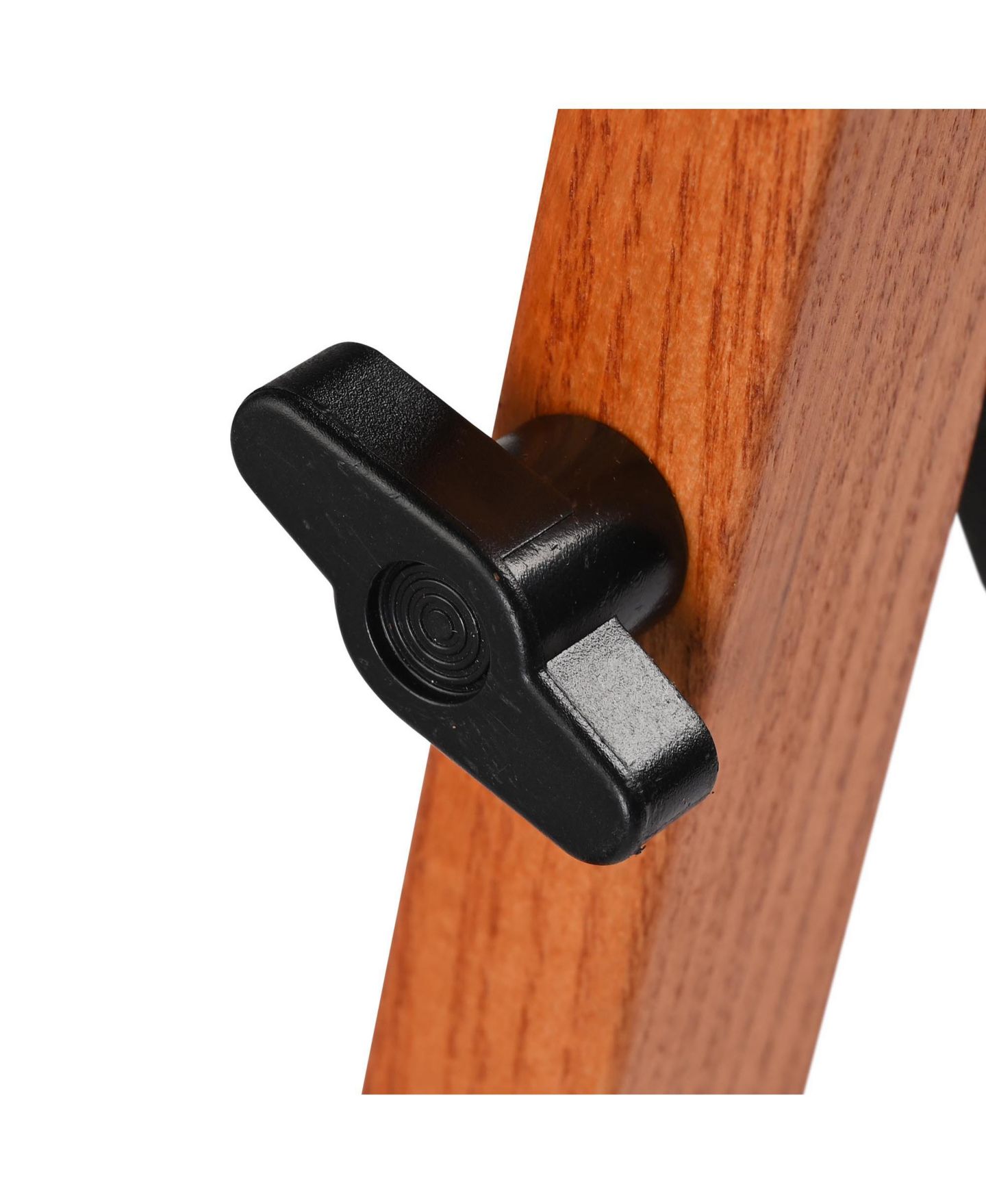 Детские фигурки Yescom Wooden Folding Guitar Stand with Foam Arms fits for Acoustic Guitars, Ukuleles, Violins A-frame Floor Instrument Display Recording Studios, цвет: Коричневый — фото 8